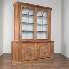 19th Century Tall Bookcase Display Cabinet from Portugal
