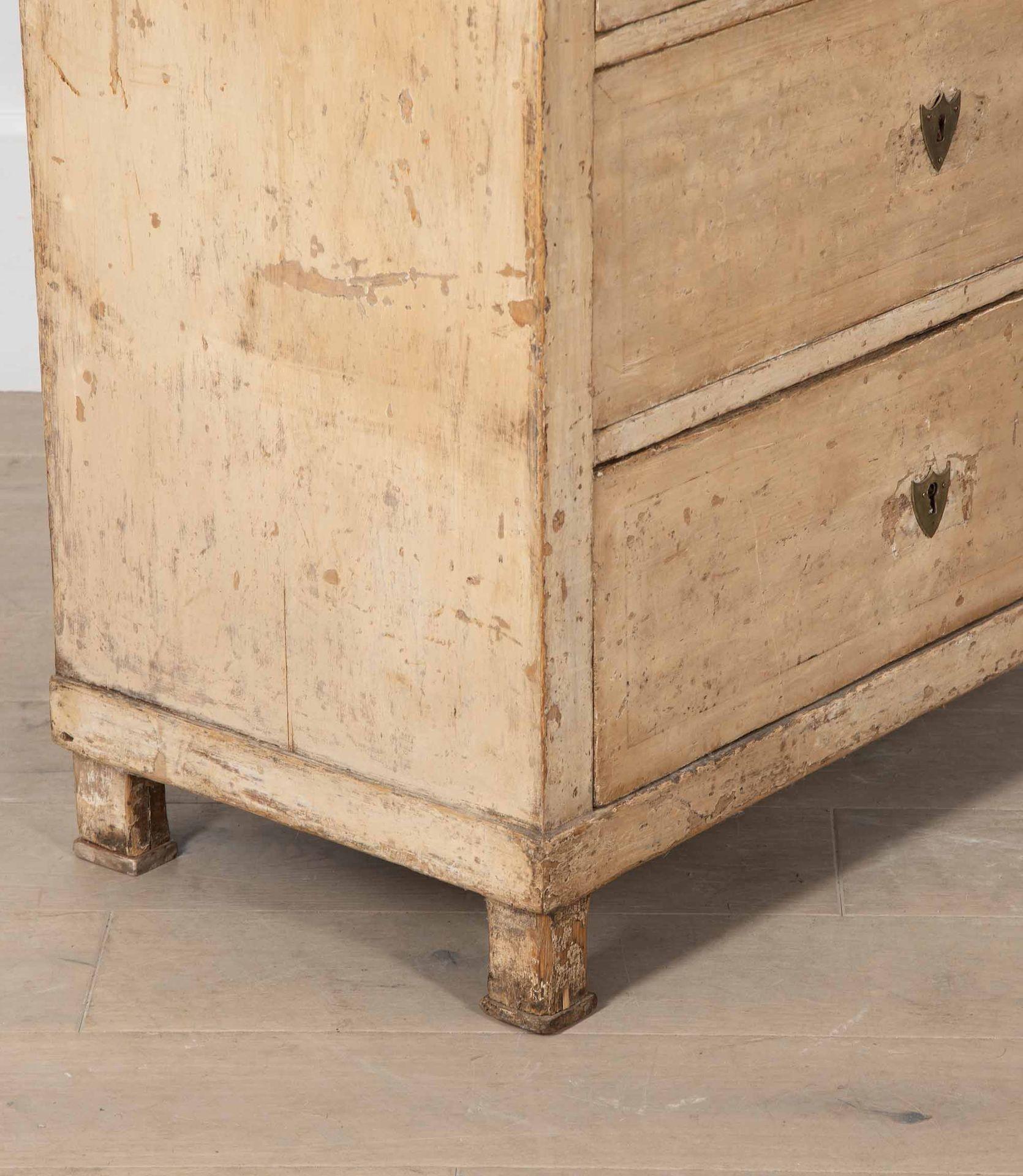Cassapanca alta del XIX secolo con vernice originale in vendita 3