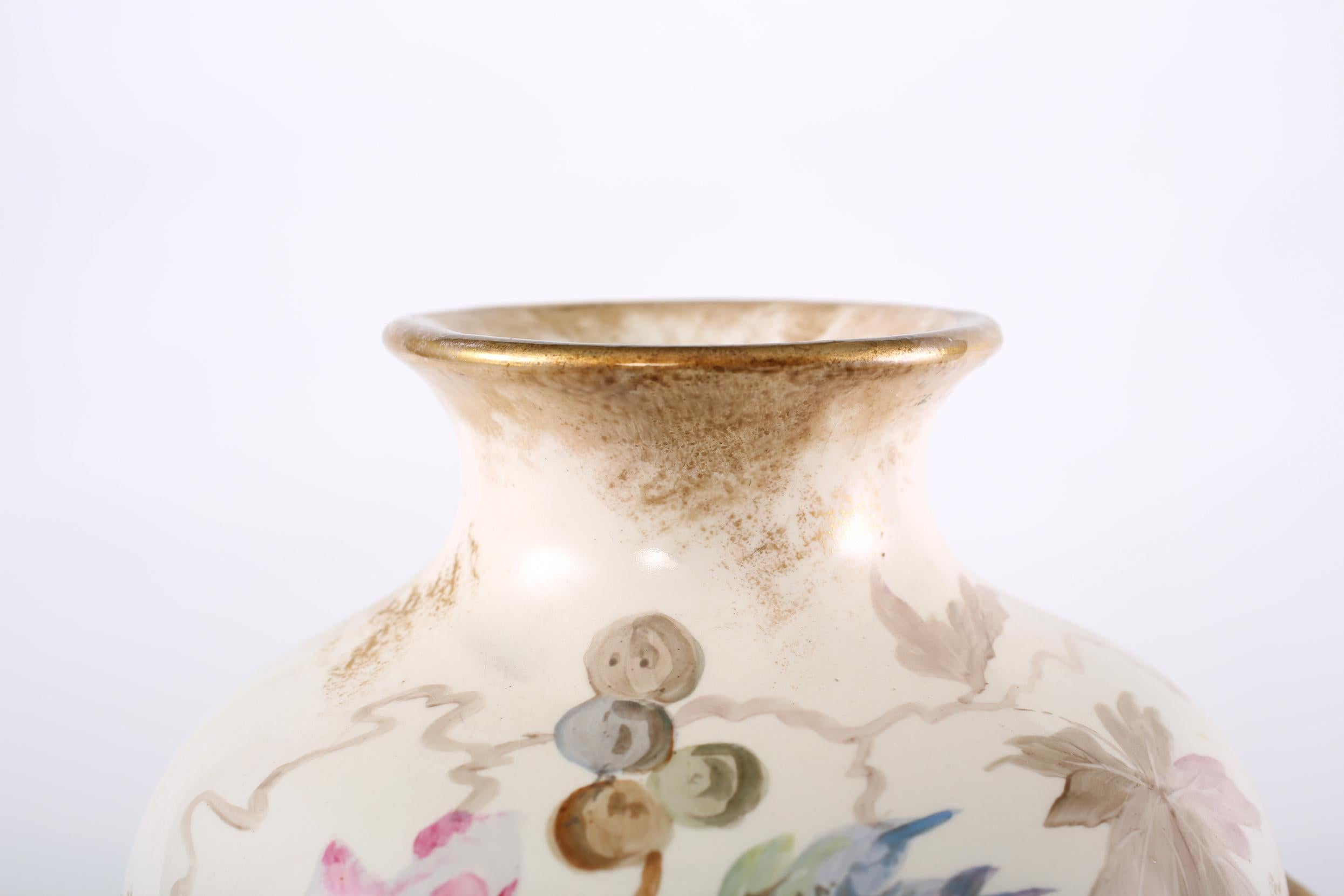 19th Century Tall Gilt Porcelain Decorative Vase / Piece For Sale 2