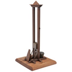 19th Century Tall Miniature Guillotine Cigar Cutter