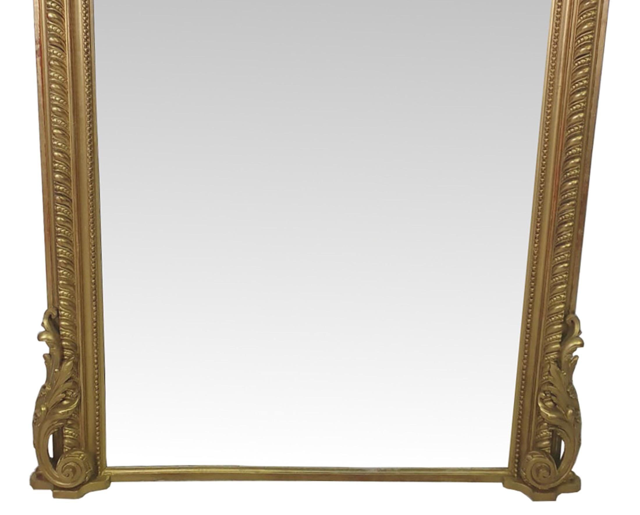 tall overmantle mirror
