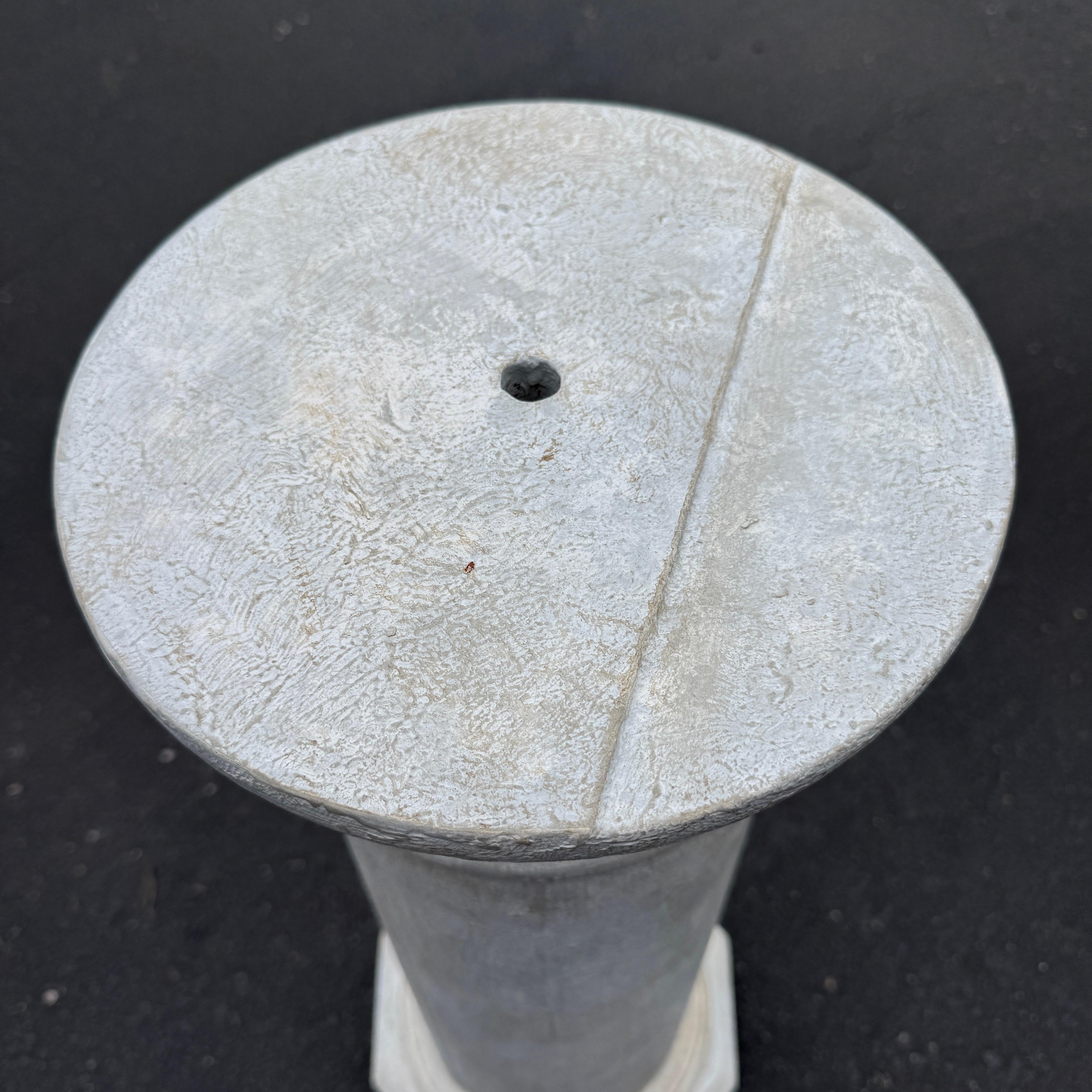 19th Century Tall Painted Wood Column Pedestal Stand Gustavian Style 6