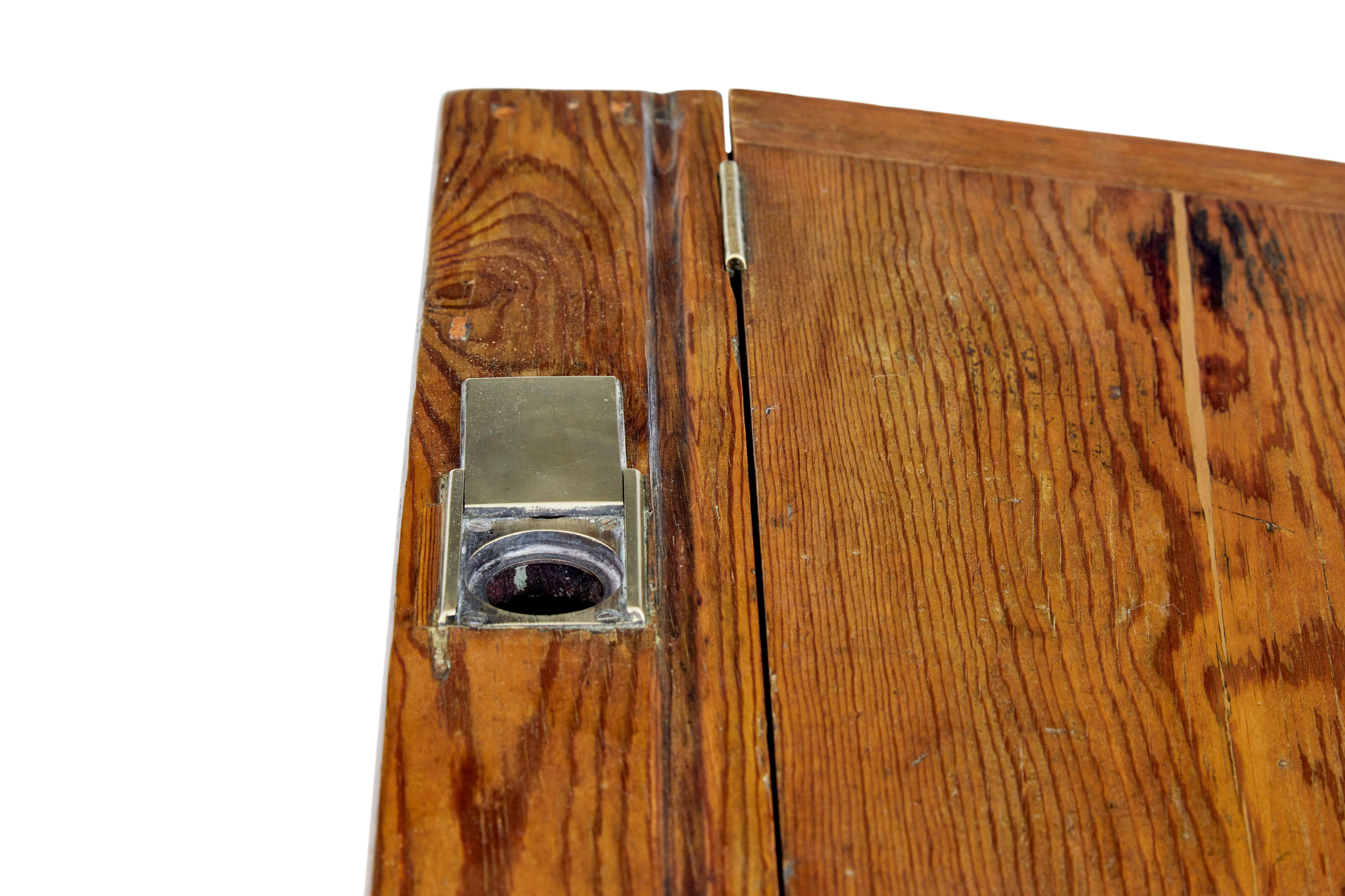 19th Century tall pine lecture writing desk For Sale 2
