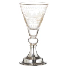 Siglo XIX - Vaso alto de plata