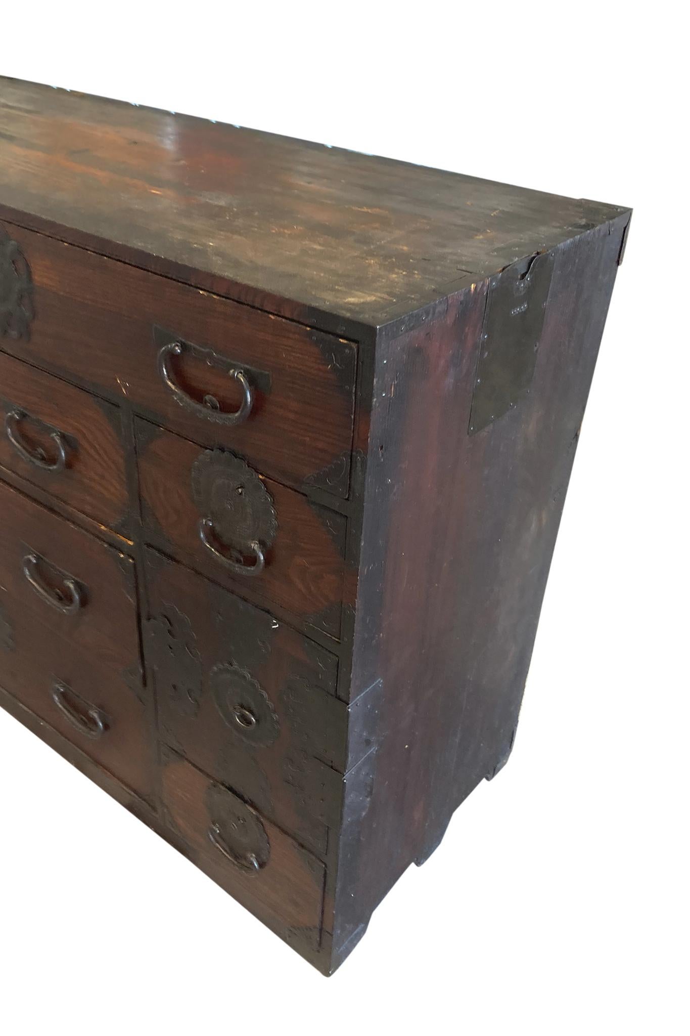 19th Century Tansu Chest of Drawers In Good Condition In New York, NY