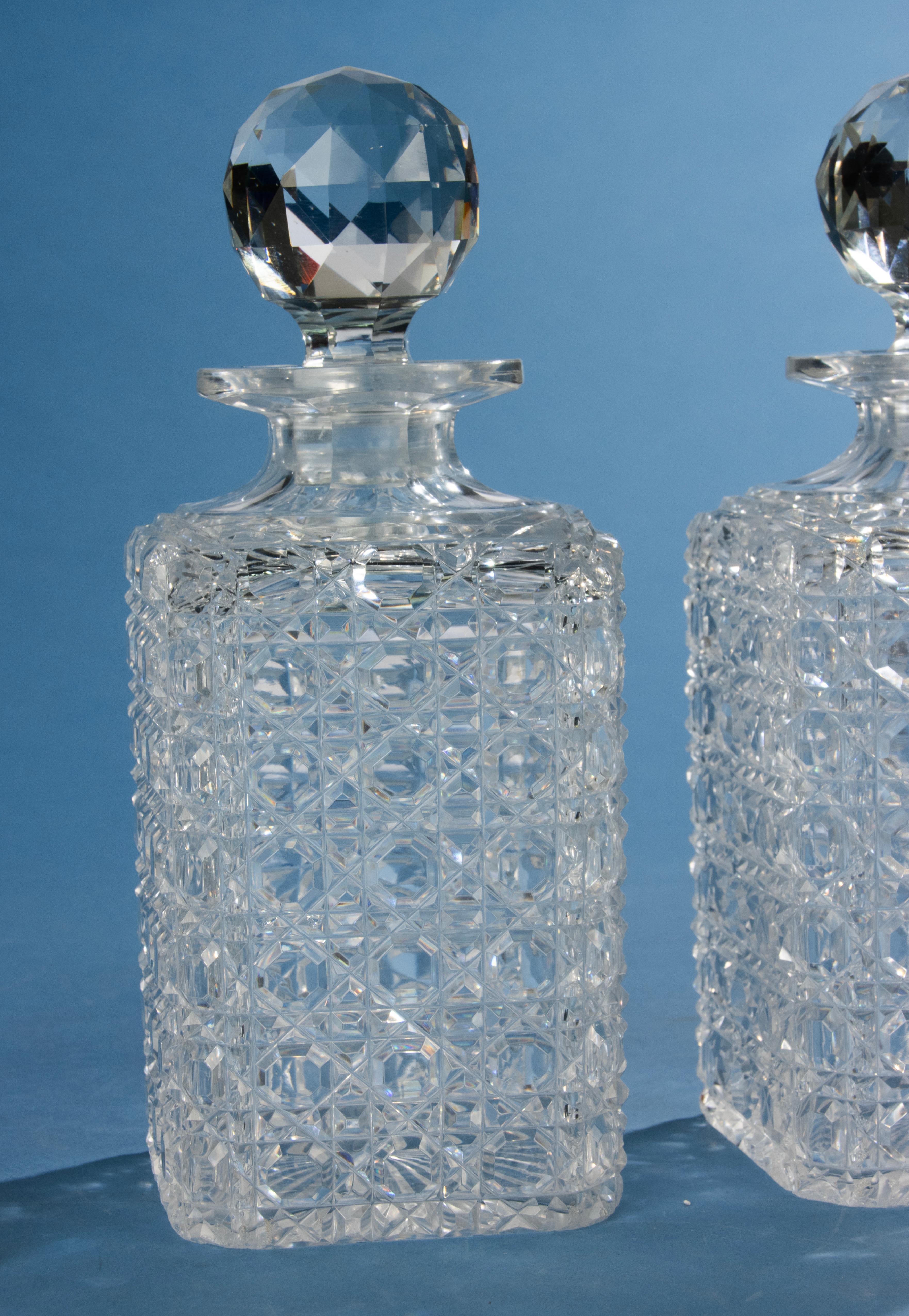 19th Century Tantalus - Victorian - Silver Plate and Carved Crystal im Angebot 6