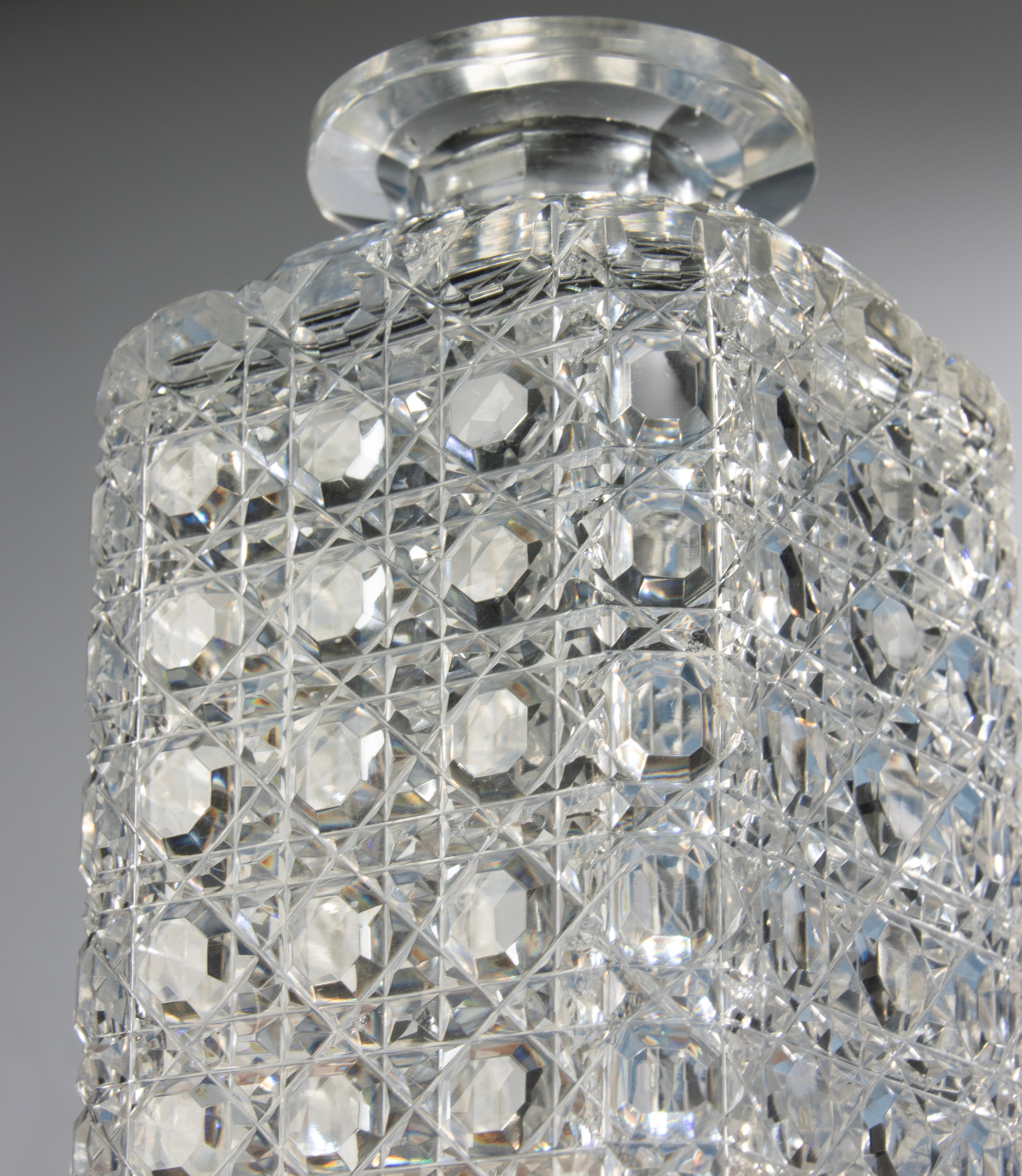 19th Century Tantalus - Victorian - Silver Plate and Carved Crystal im Angebot 9