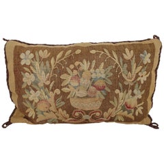 19th Century Tapestry Fragment Pillow