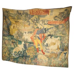Antique 19th Century, Tapestry in 15th Century Style