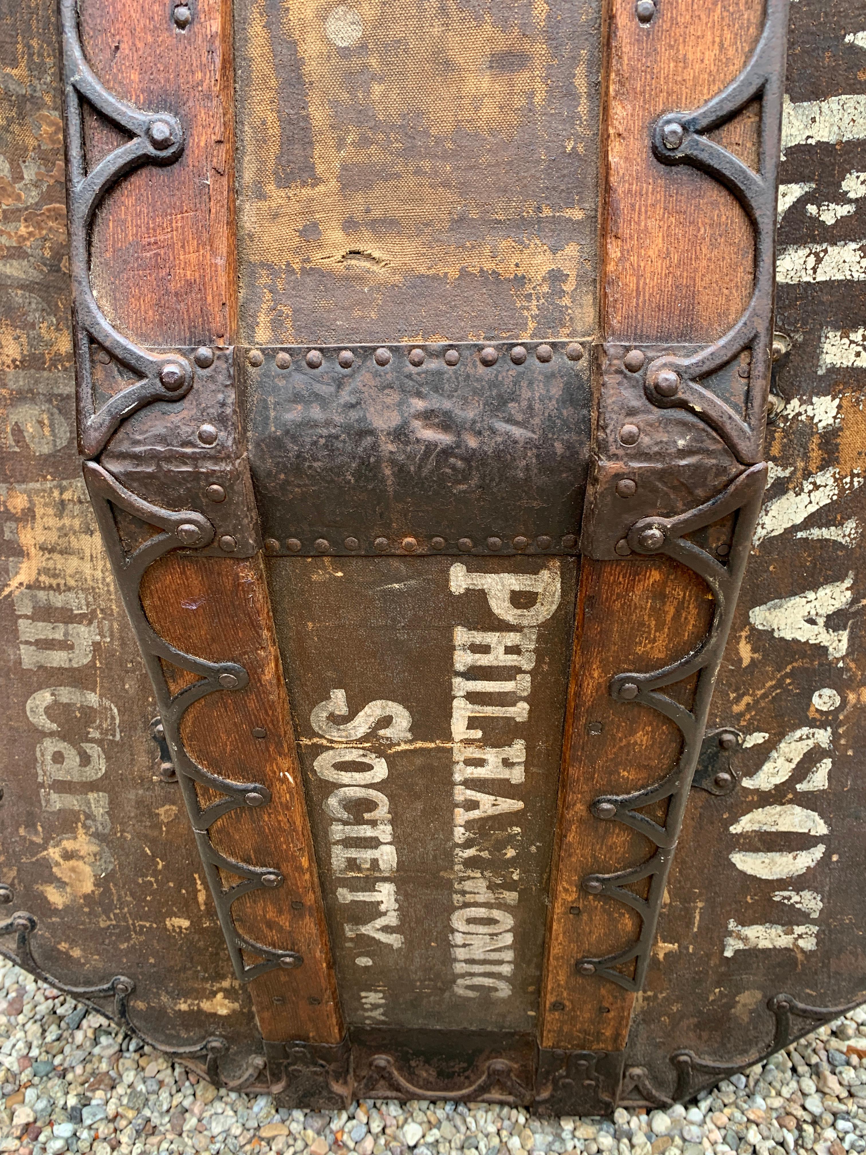 19th Century Taylor Trunk Works Custom Cello Case 6