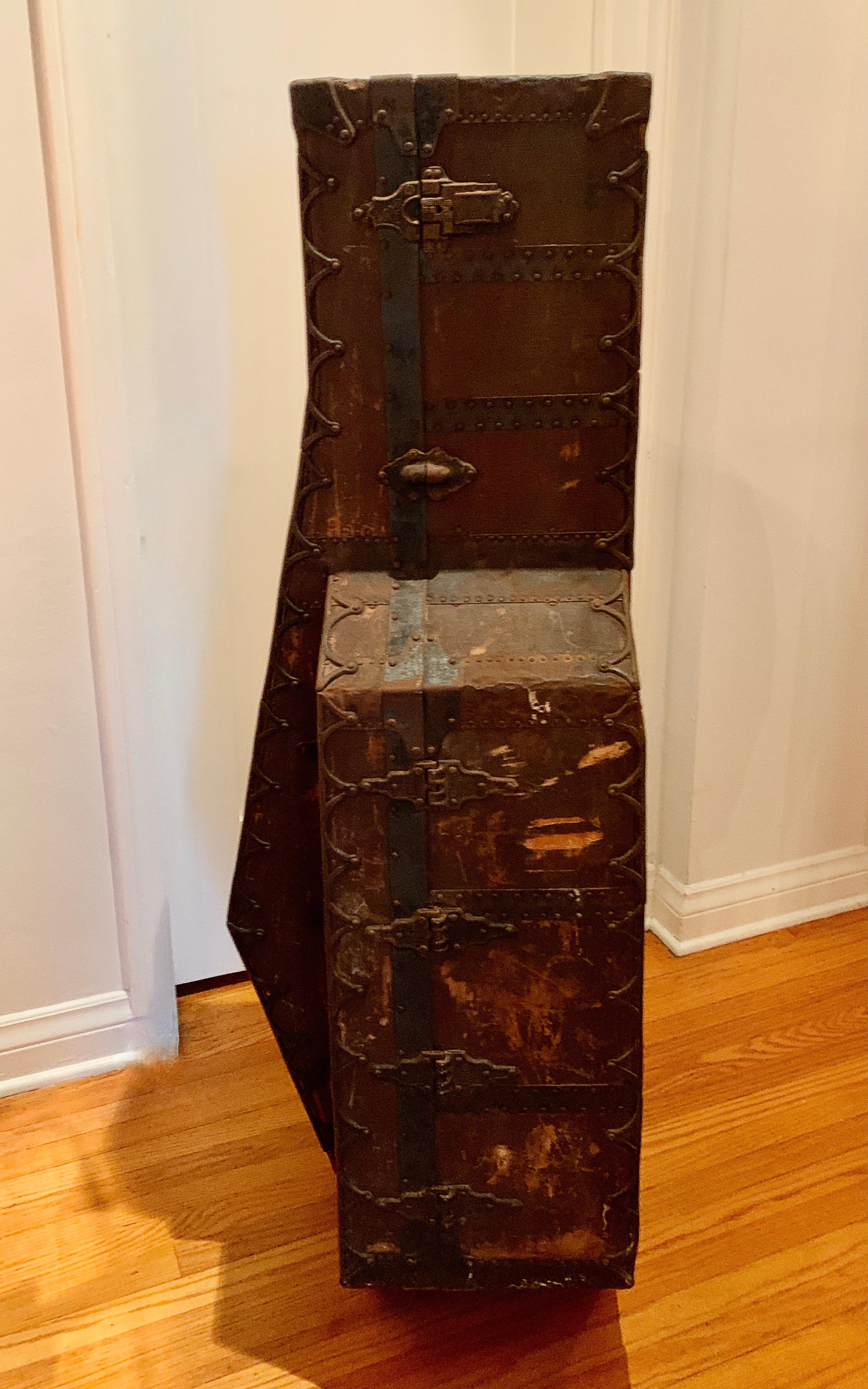 Hand-Crafted 19th Century Taylor Trunk Works Custom Cello Case