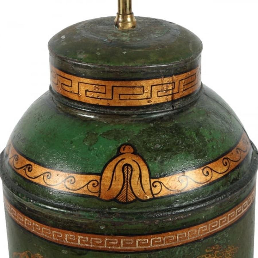 19th Century Tea Tin Lamp In Good Condition For Sale In London, GB