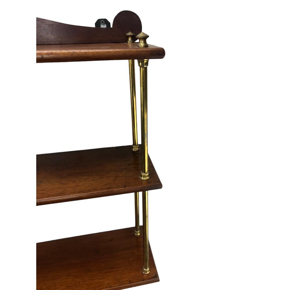 19th Century Teak and Brass Campaign Bookshelves For Sale 2