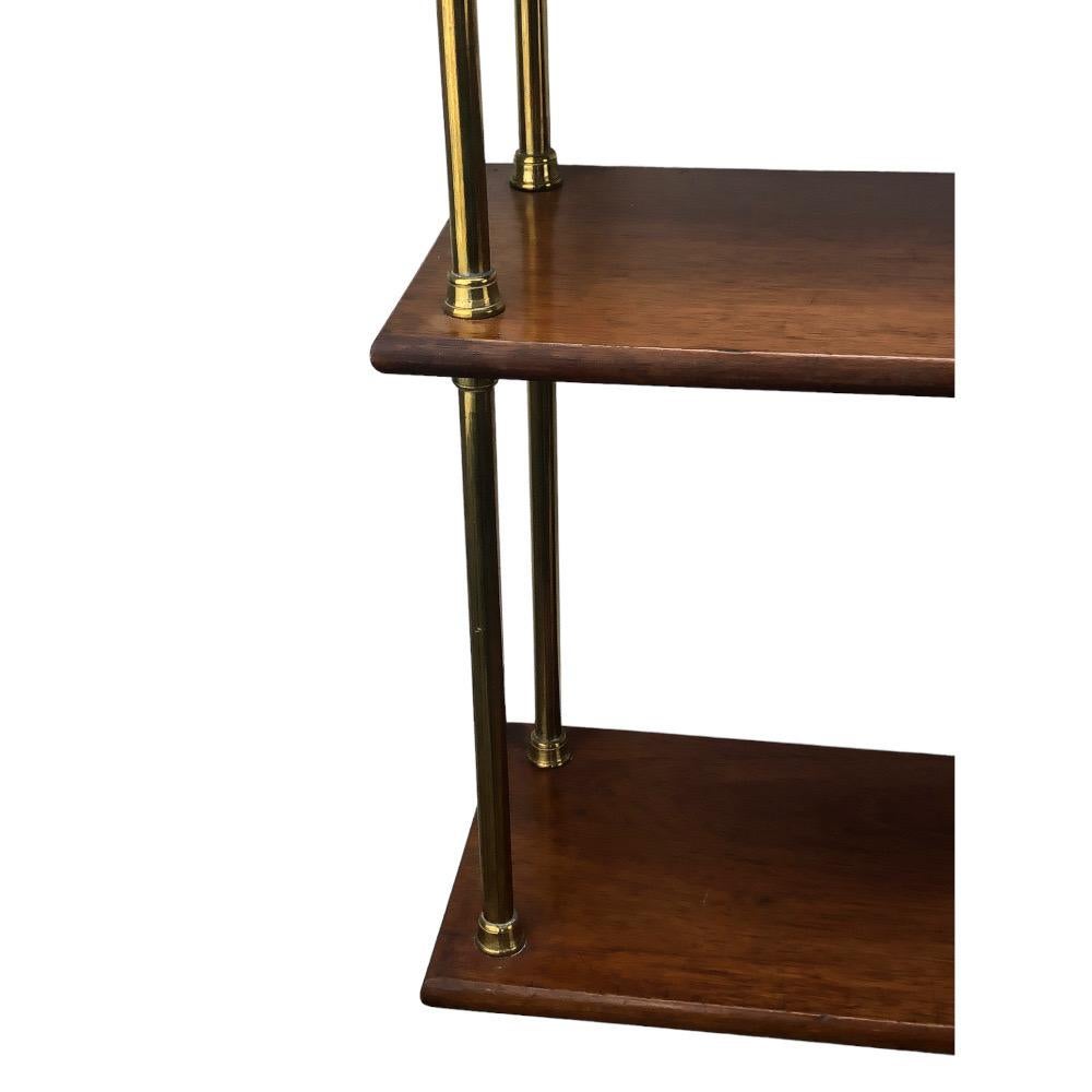 19th Century Teak and Brass Campaign Bookshelves For Sale 3