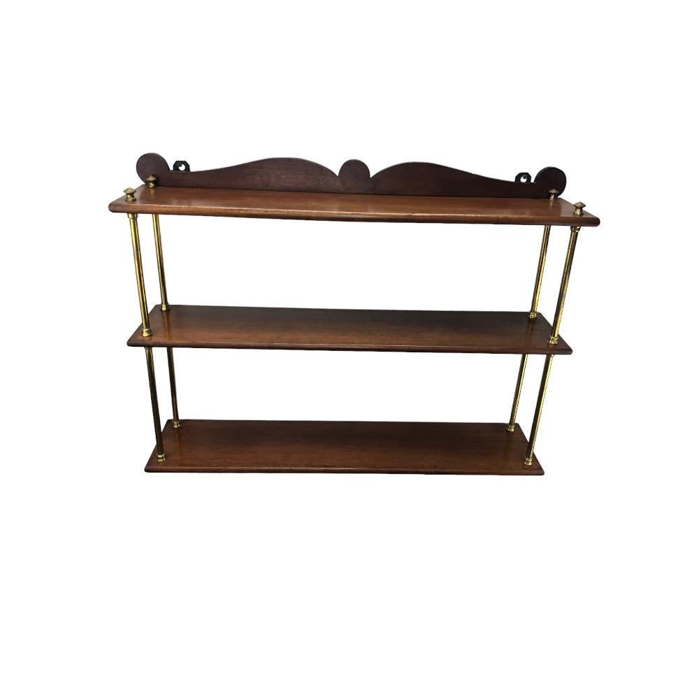 19th Century Teak and Brass Campaign Bookshelves For Sale 4