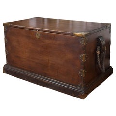 19th Century Teak Seaman's Chest