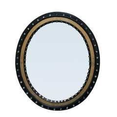 19th Century Tears of Ireland Oval Mirror