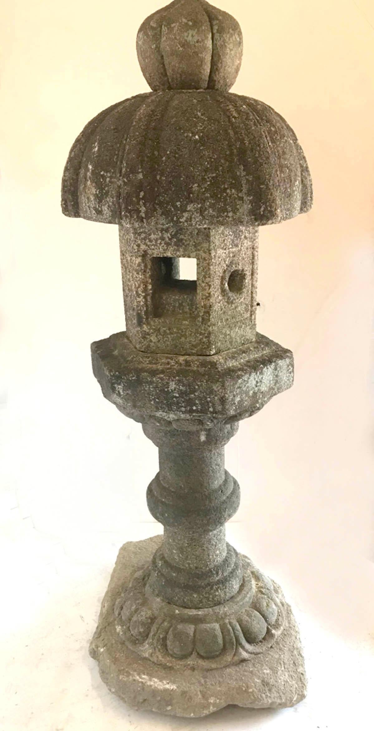Asian 19th Century Temple Stone Lantern