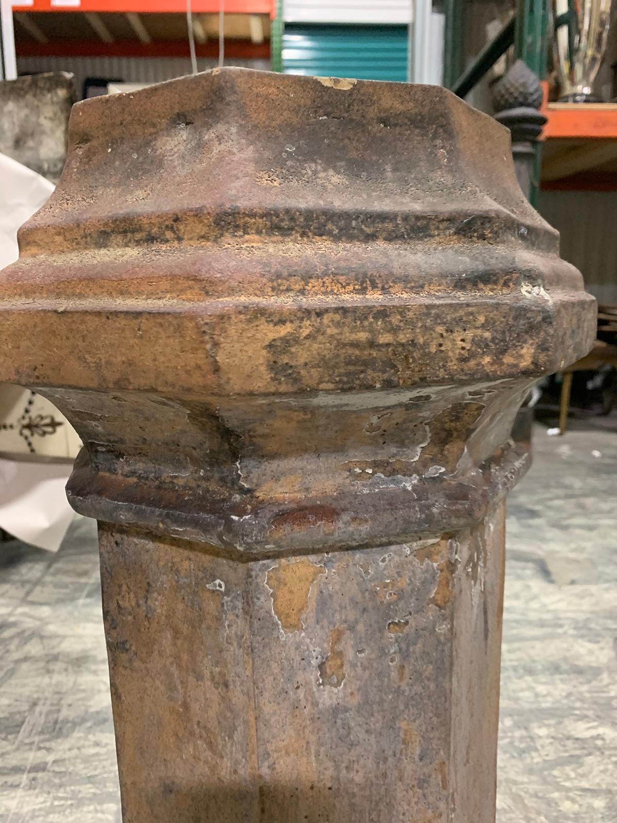 19th Century Terra Cotta Chimney For Sale 2