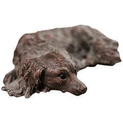 19th Century Terracotta Dog "Teckel"