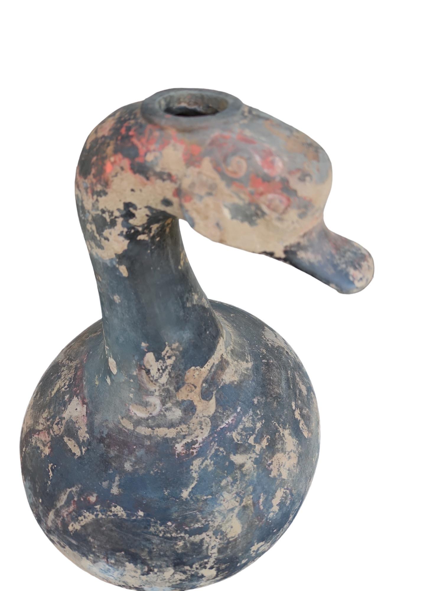 Han 19th Century Terracotta Duck Form Sculptures For Sale