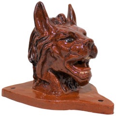19th Century Terracotta Figural Font or Water Fountain