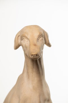 19th Century Terracotta Greyhound Presepi Naples Italy
