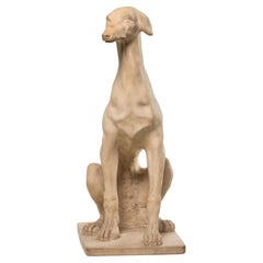 19th Century Terracotta Greyhound Presepi Naples Italy
