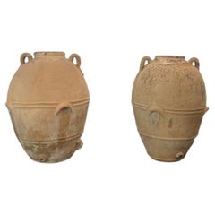Antique 19th Century Terracotta Jars, Set of 2