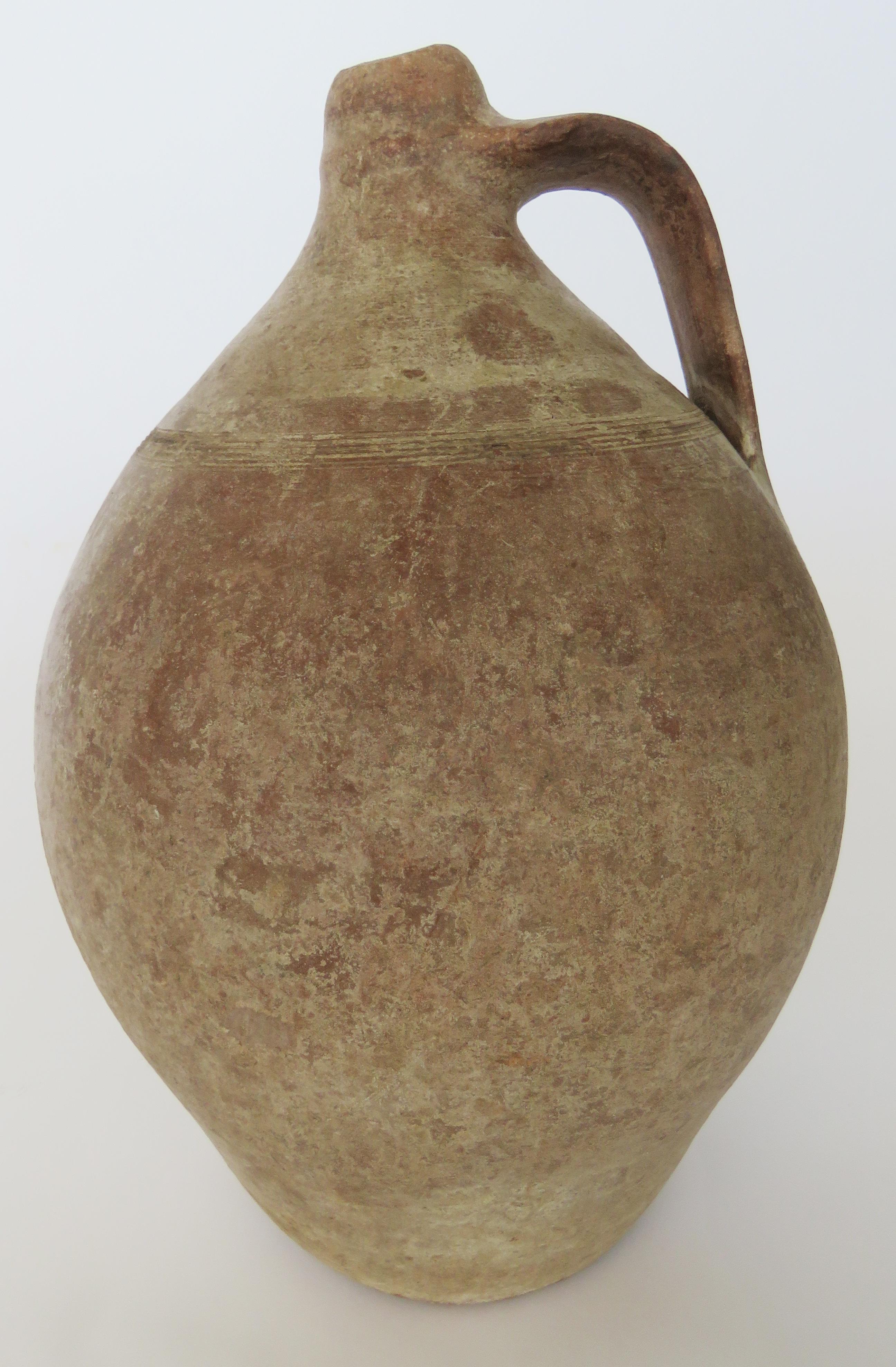 Hand-Crafted 19th Century Terracotta Jug