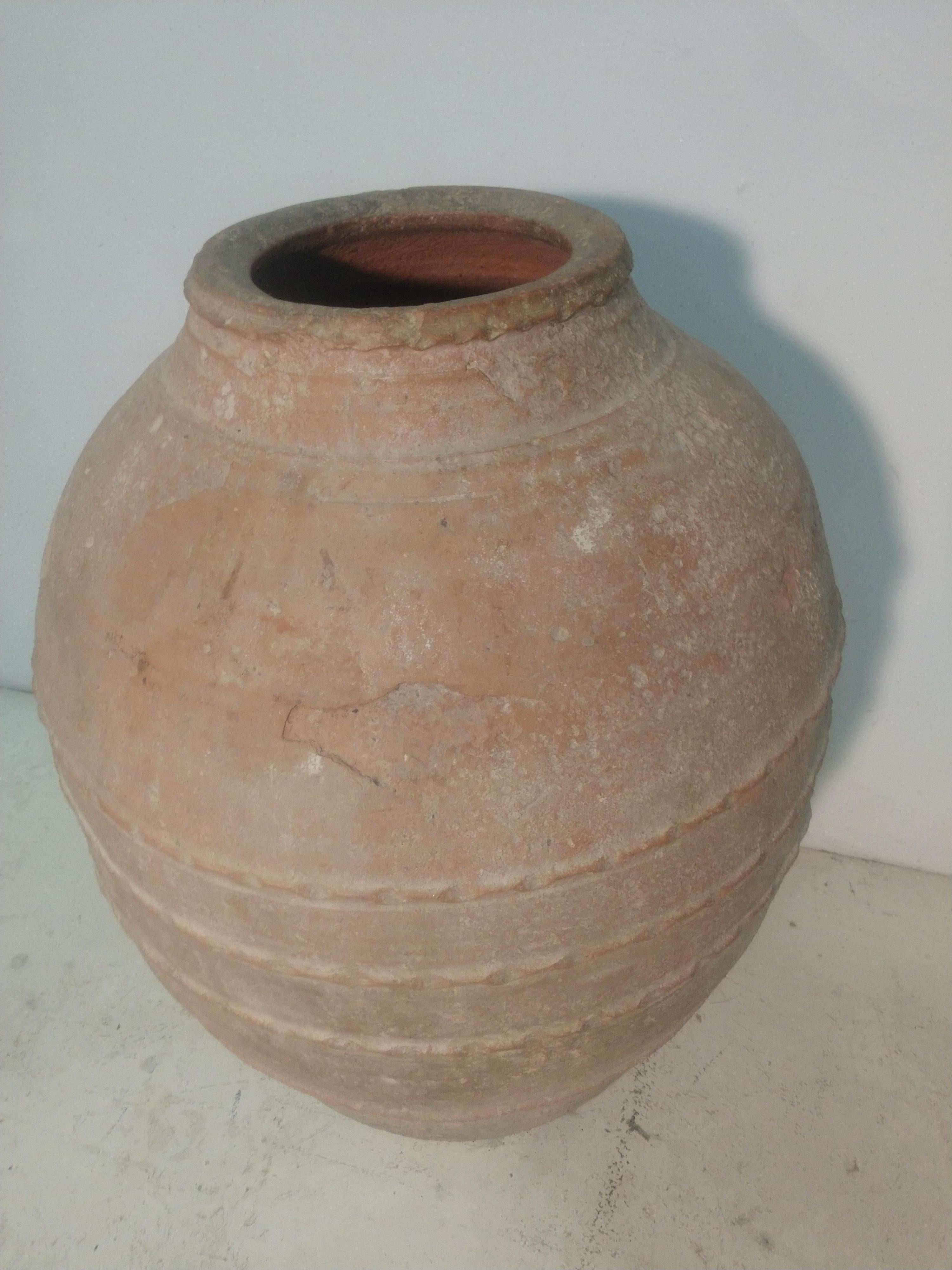 19th Century Terracotta Olive Storage Urn Mid Eastern European  In Good Condition For Sale In Port Jervis, NY