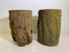 Terracotta Stools with Monogram, 19th Century