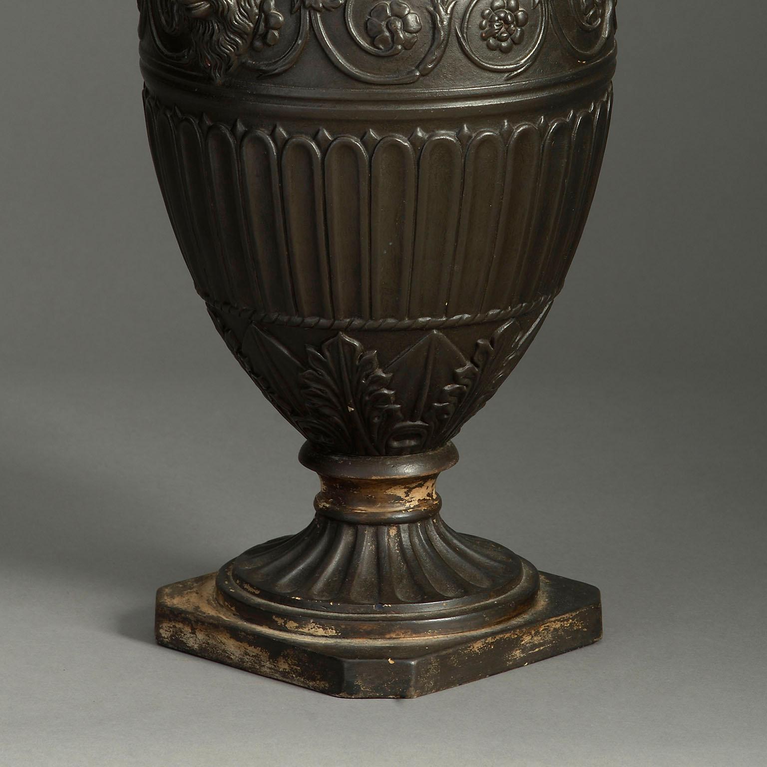 Ceramic 19th Century Terracotta Urn in The Classical Taste