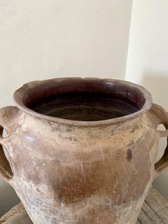 19th Century Terracotta Water Pot With Iguana Handles