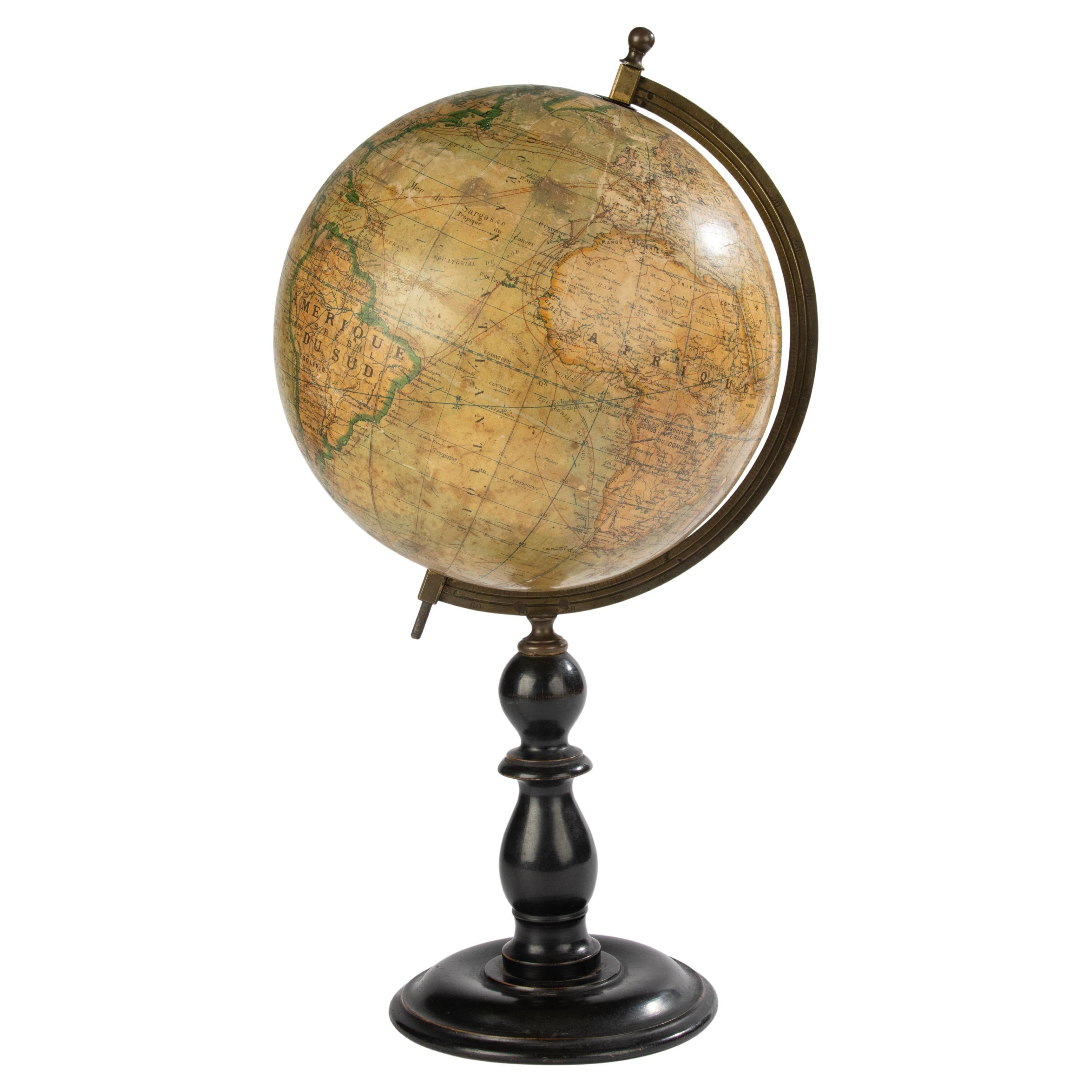 19th Century Terrestrial Globe - by Ikelmer Paris