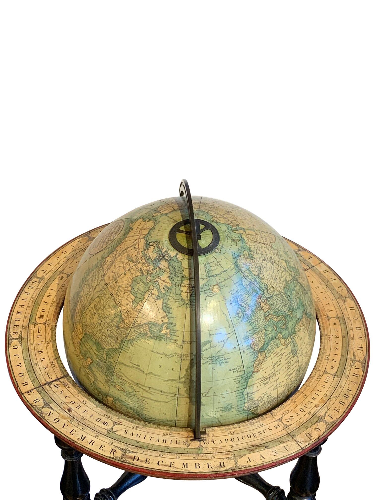 19th Century Terrestrial Globe In Good Condition For Sale In Aspen, CO