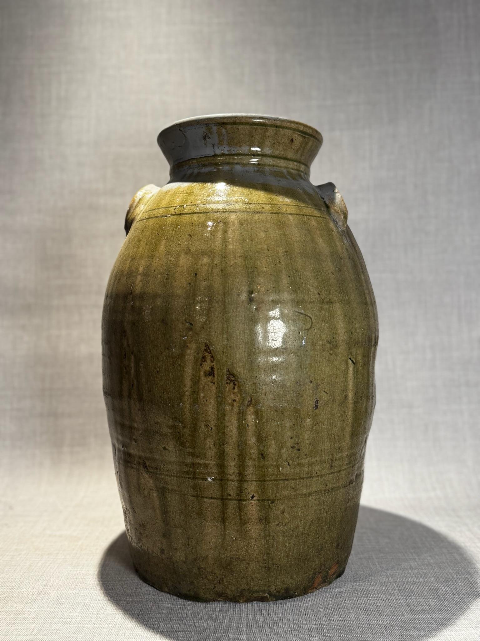 Vaso in gres del Texas del XIX secolo con smalto alcalino Oliver in vendita 3