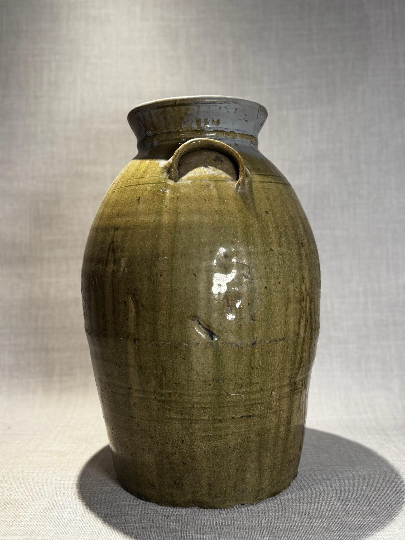 Vaso in gres del Texas del XIX secolo con smalto alcalino Oliver in vendita 4