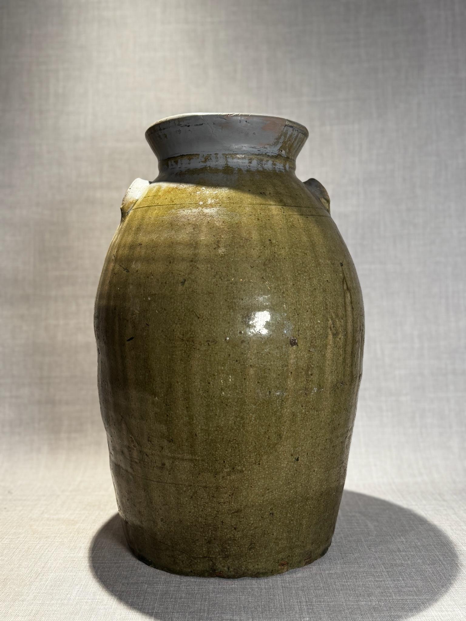 Vaso in gres del Texas del XIX secolo con smalto alcalino Oliver in vendita 5