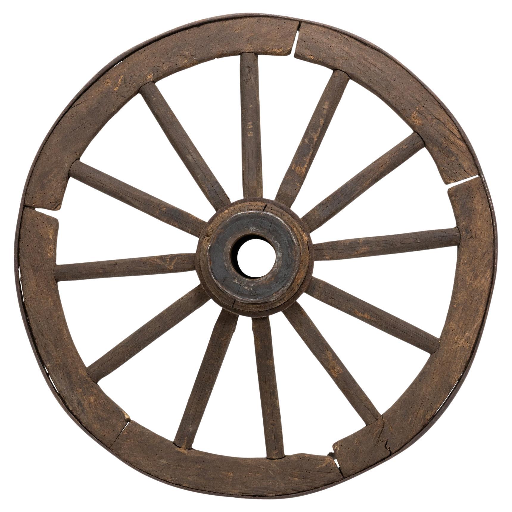 Roue de chariot texan du 19e siècle