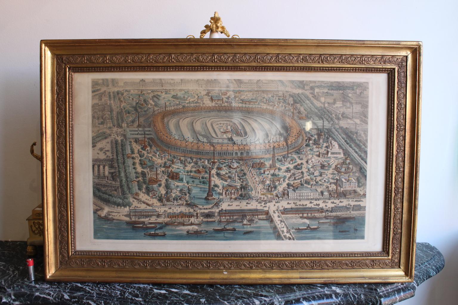 19th Century Th Muller Engraving of the World Exhibition in Paris 1967 For Sale 6