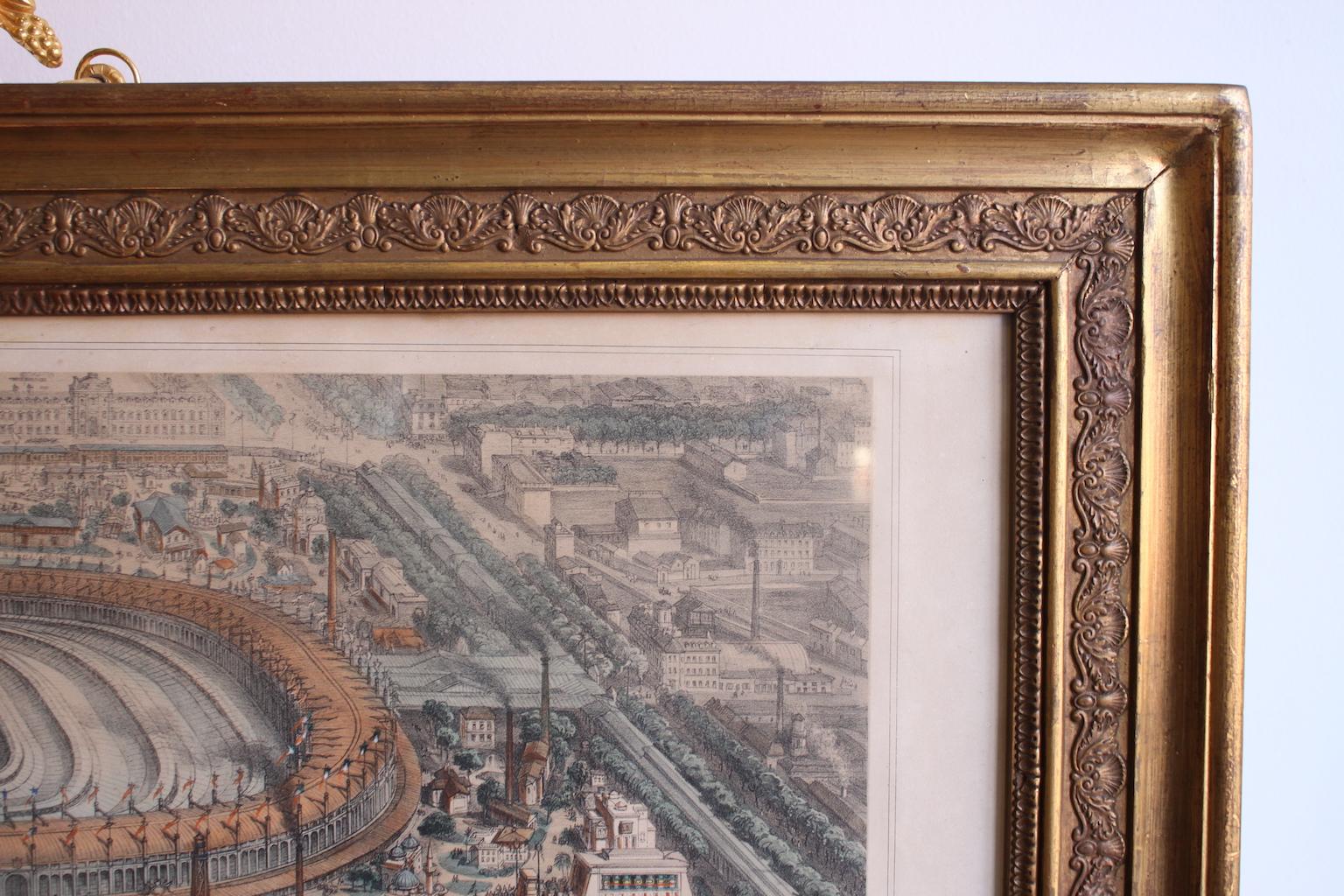 19th Century Th Muller Engraving of the World Exhibition in Paris 1967 For Sale 1