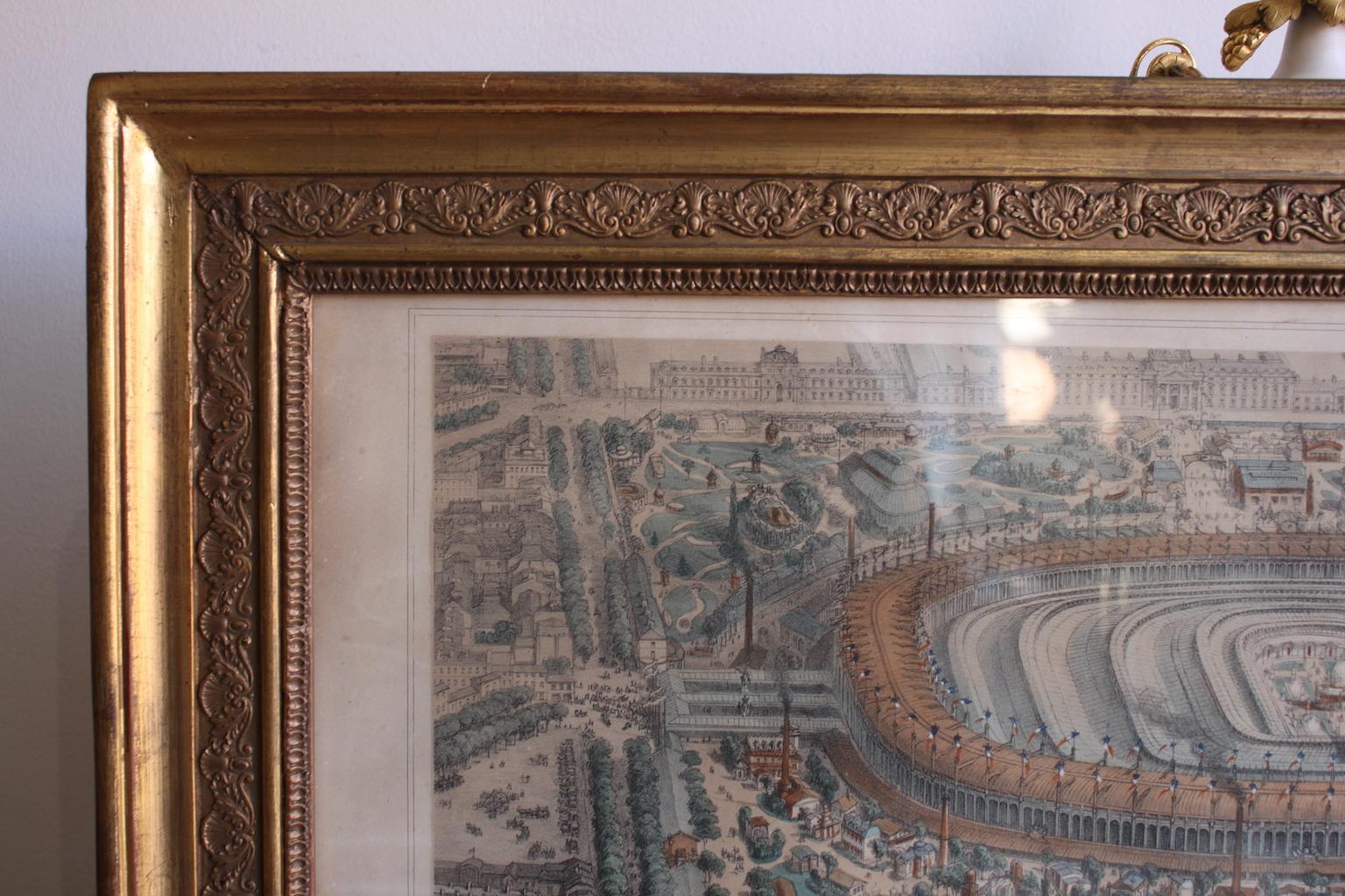 19th Century Th Muller Engraving of the World Exhibition in Paris 1967 For Sale 2