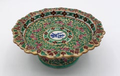 19th Century Thai Benjarong Stem Dish