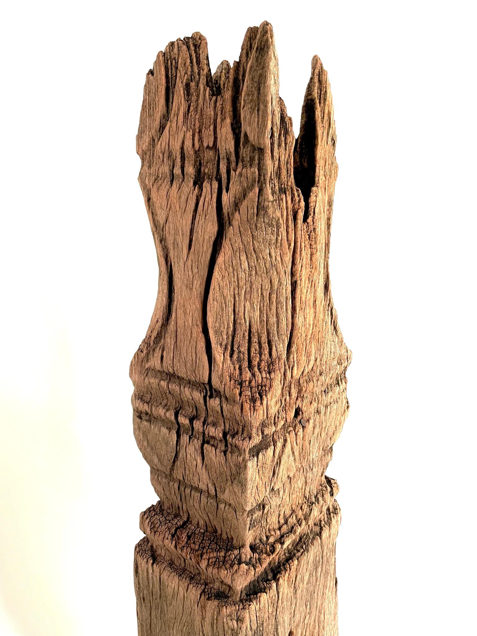 19th Century Thai Carved Wooden Stupa For Sale 6