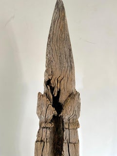 Thailändische geschnitzte Holzstupa aus dem 19.