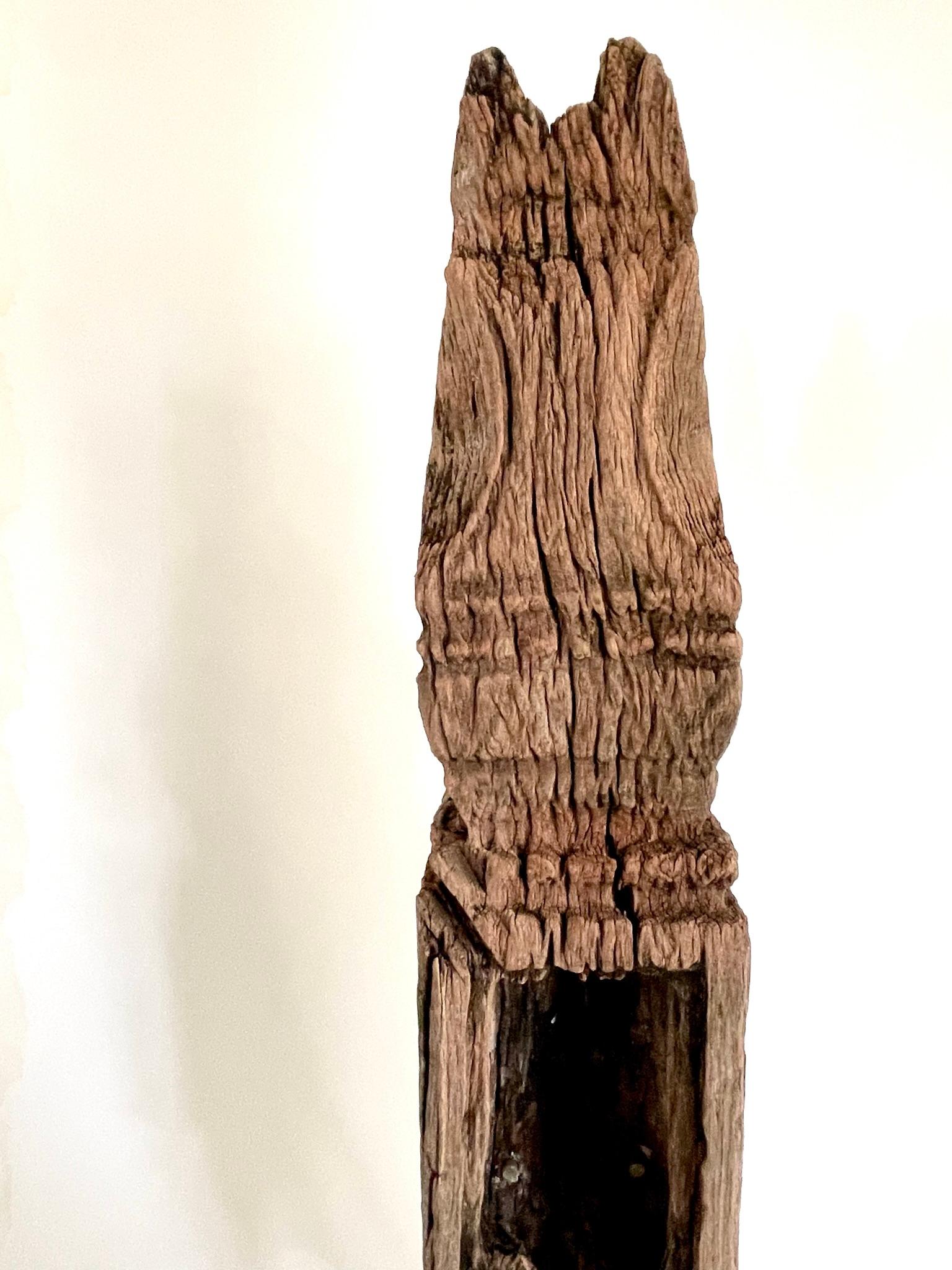 Hand-Carved 19th Century Thai Carved Wooden Stupa For Sale