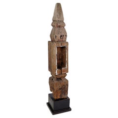 19th Century Thai Carved Wooden Stupa