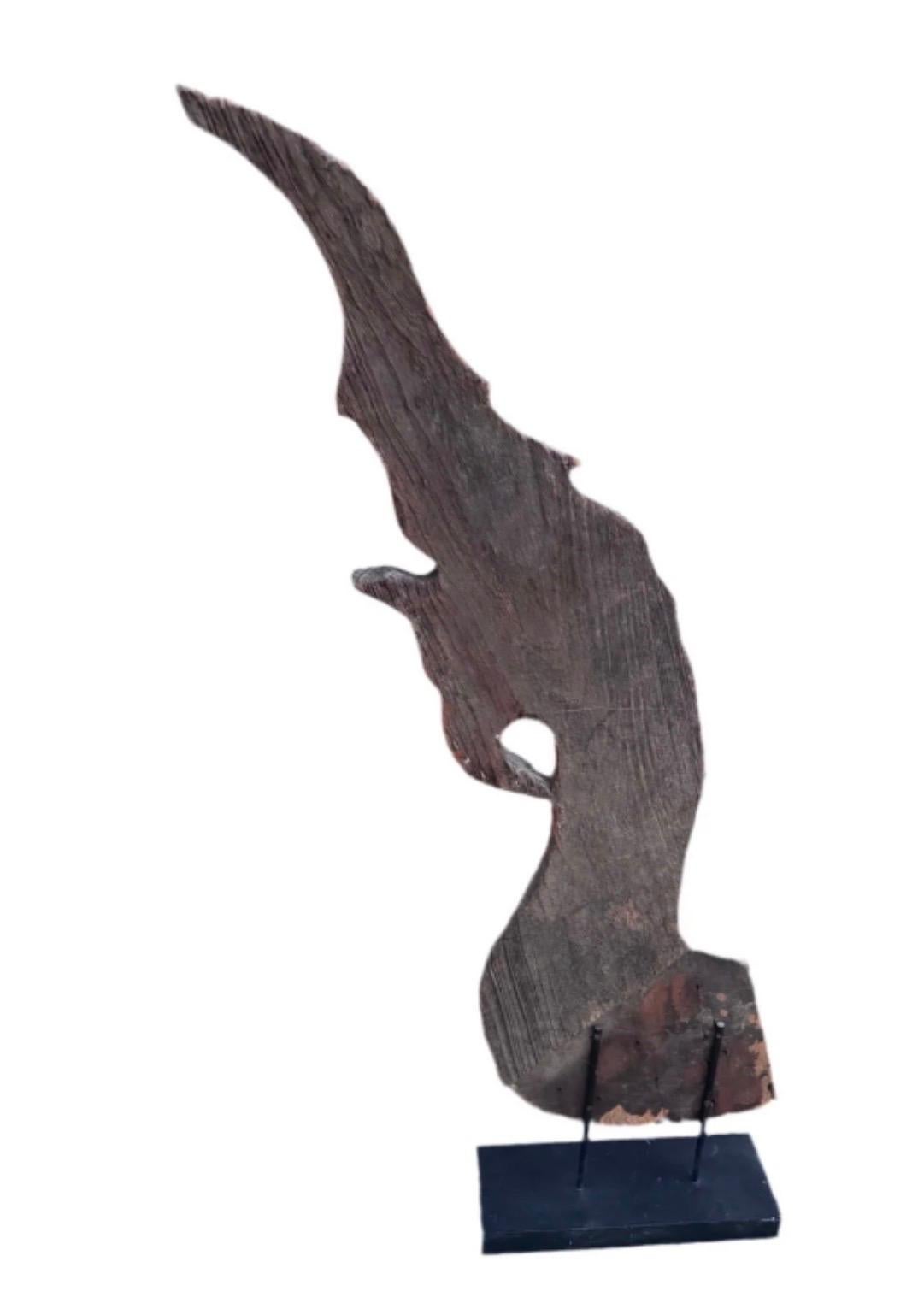 Épi de faîtage de temple Naga thaïlandais du XIXe siècle Bon état - En vente à Chicago, IL