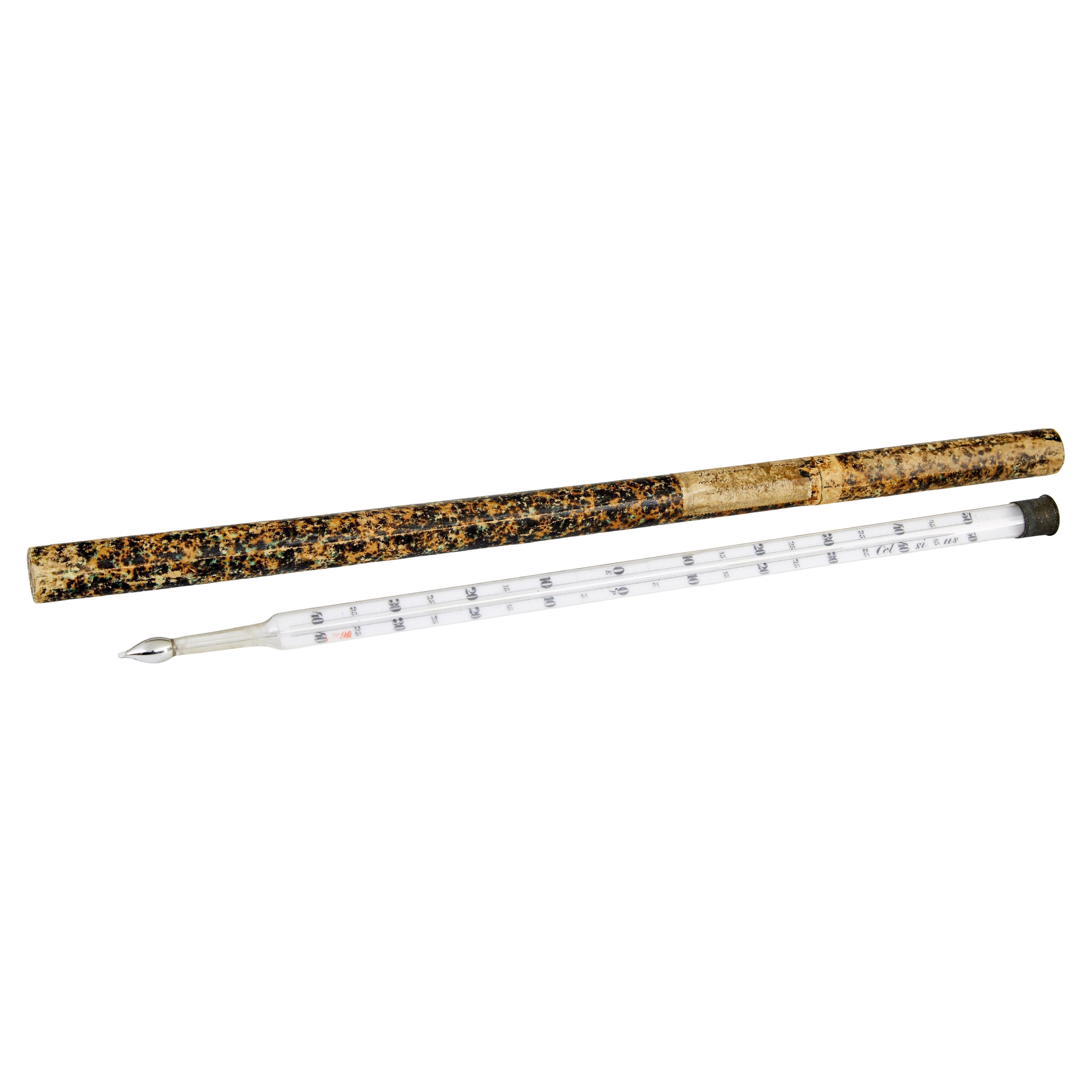 19th Century thermometer in original case